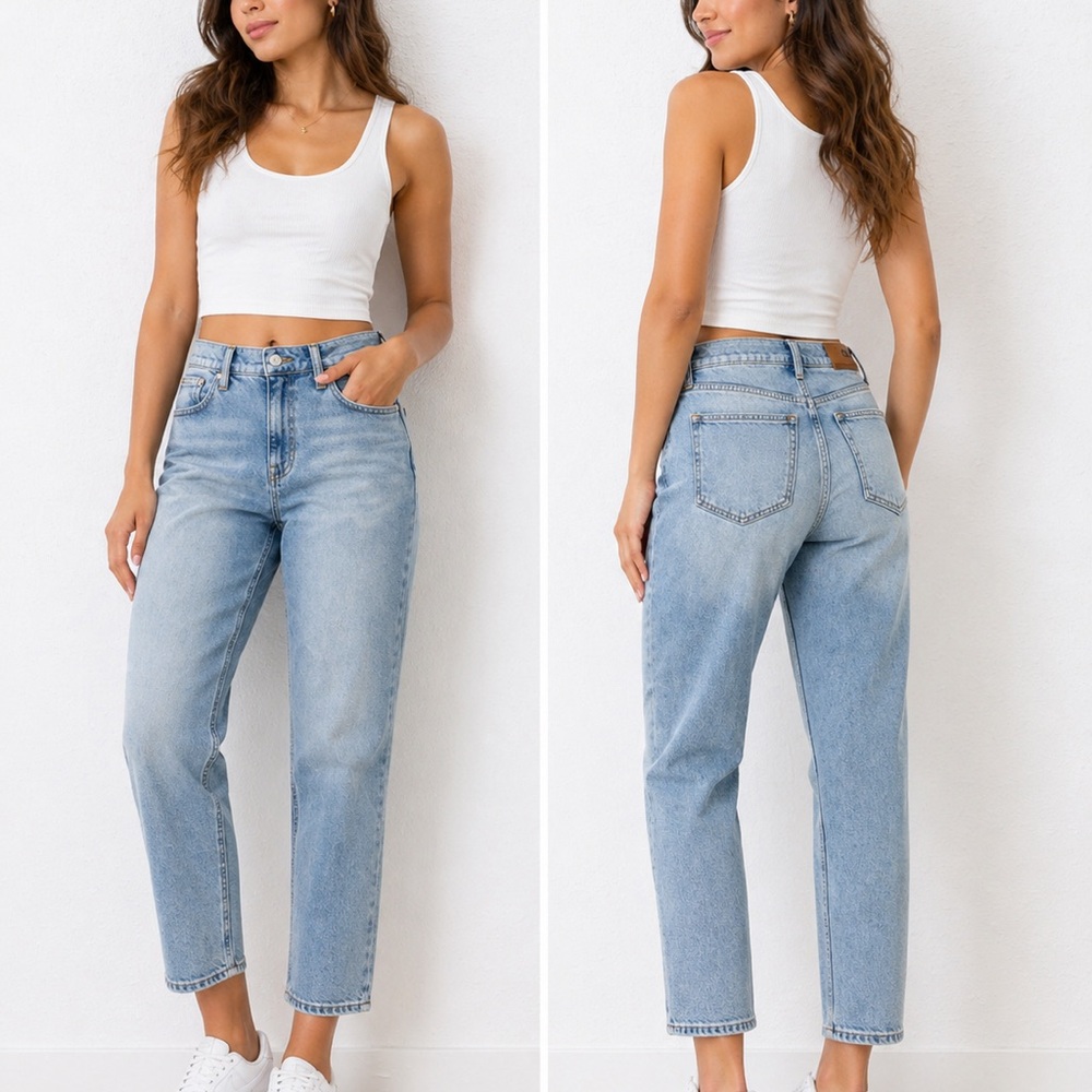 J. Crew Mid rise classic straight Leg‎ Light Blue Women's Jeans 26P